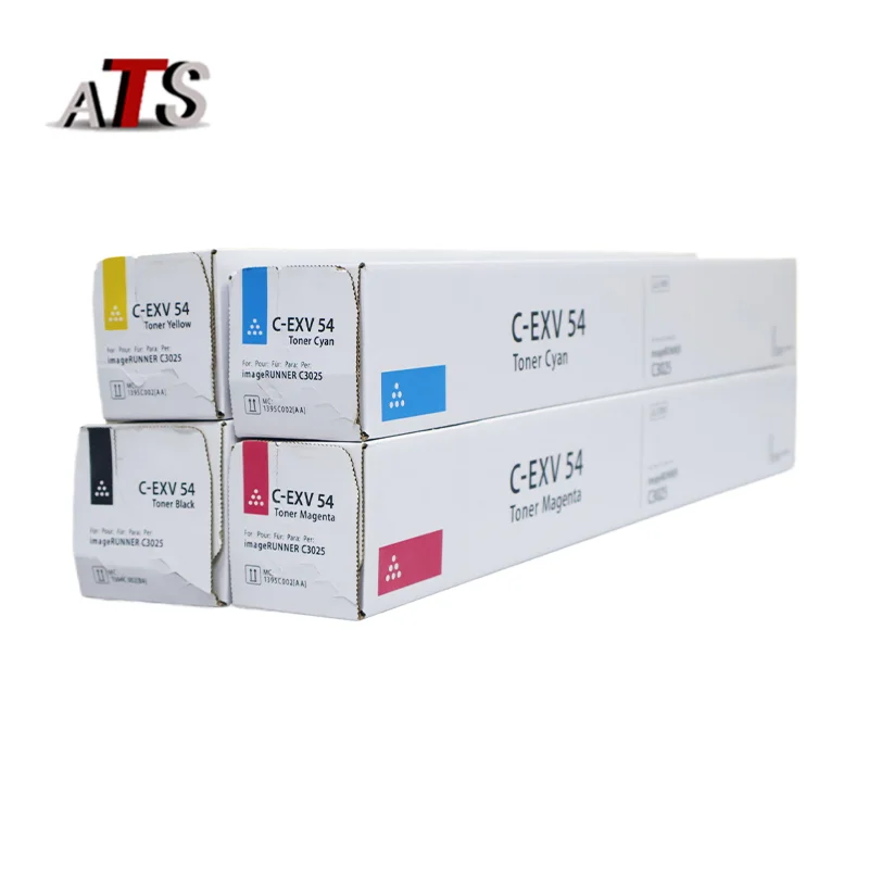 C-EXV54 Toner Cartridge for Canon IR-ADV C3025 C3025i Copier Cartridges BK420g CMY220g Color Copier Toner