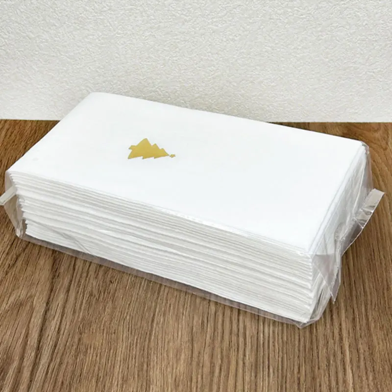 Dust Free Napkin Holiday Decorations Christmas Trees Hot Stamping Disposable Mouth Cloth Napkins Single-layer Dust-free Paper