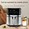 8L Electric Air Fryers Oil-Free Wifi Connection Automatic Household Kitchen 360°baking Convection Oven Deep Fryer for Easy Meals 1