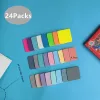 480 Sheets 24Colors Transparent Sticky Notes Scrapes Stickers Note Pads Paper Clear Notepad School Stationery Office Supplies 1