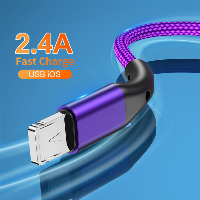 USB Cable For iPhone Cable 11 12 13 Pro Max Xs Xr X SE 8 7 6 Plus 6s iPad Air Mini Fast Charging Cable For iPhone Charger