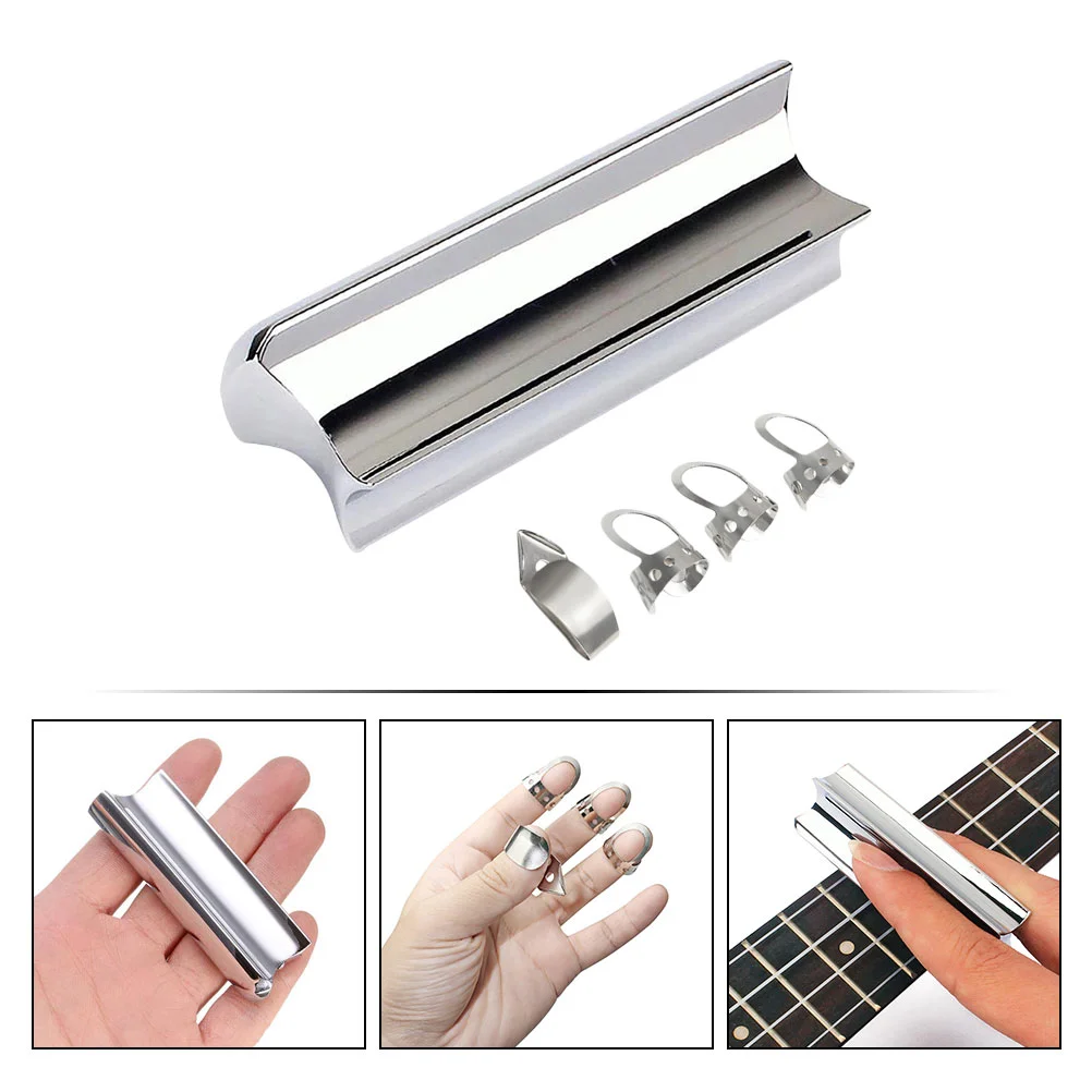 Guitar Slide Bar Tone Steel Electric Stainless Tonebar Picks Dobro Accessories Supplies Pedal Slides Lap Slider Tools Finger guitar slide bar