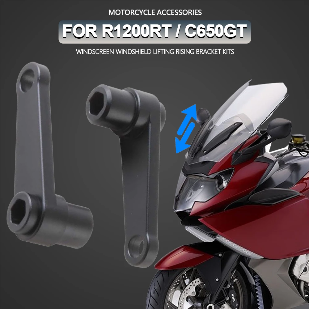 

Motorcycle Windshield Fairing Windscreen Wind Deflector Lifting Mount Bracket R1200 RT Accessories for BMW R1200RT C650GT K1600