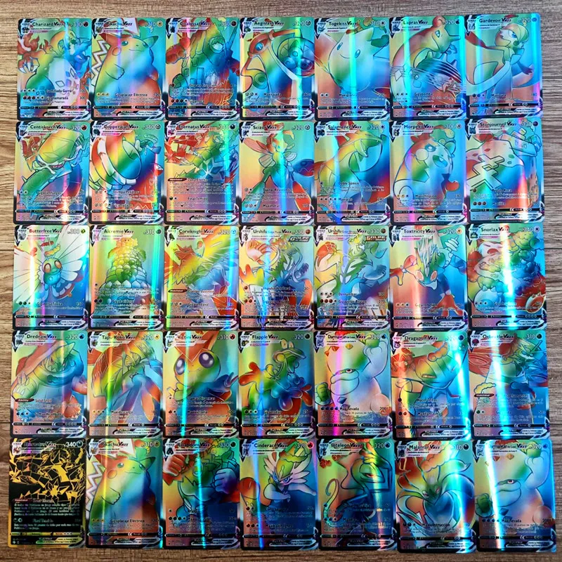 

Pokemon Card Flash Card Collection Rainbow Card Spanish VMAX Toys Hobbies Hobby Collectibles Game Collection Anime Cards