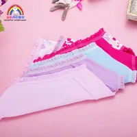 Lot de 4 sous-vêtements Minnie en pur coton pour filles, short Triangle mignon pour enfants, doux et confortable pour les enfants âgés de 2 à 10 ans 5