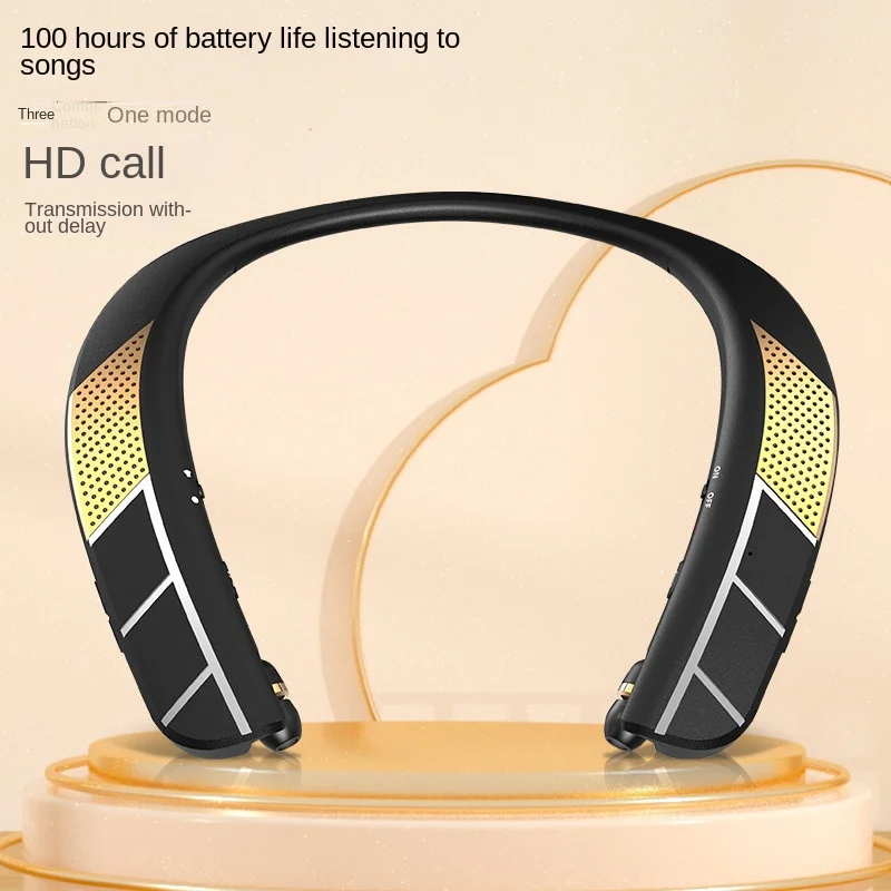 LZ-5 LZ-6 Bluetooth Headset Lightweight Stereo Neck-Mounted Wireless Headset With Speakers For Exercise Game Headset