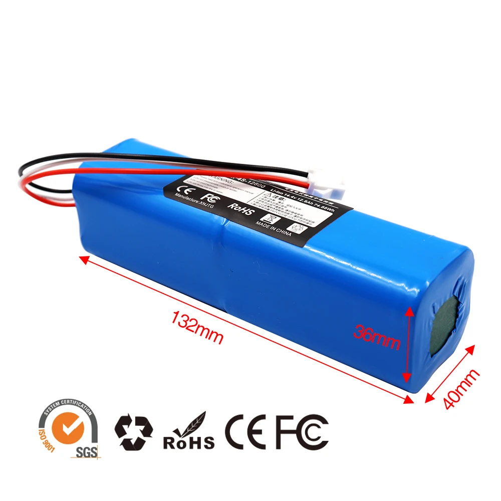 Rechargeable Battery For XiaoMi Lydsto R1 14.4V 12800mah