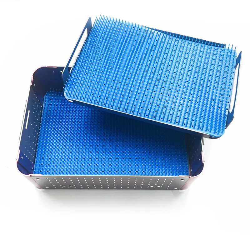 

Aluminium alloy sterilization tray case dental Disinfection box opthalmic surgical instrument