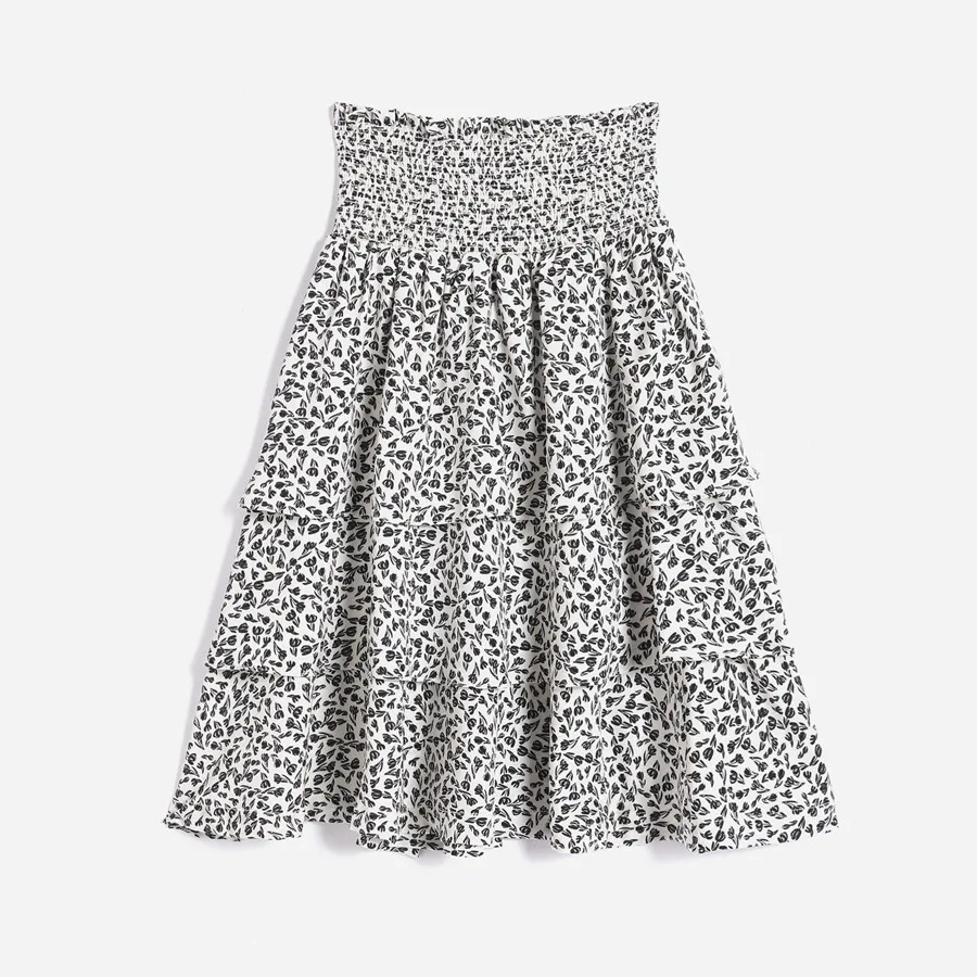 white skirt