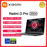 XIAOMI Redmi G Pro 2024 Gaming Laptop NVIDIA Geforce RTX 4060 Intel Core i9-14900HX 16"Inch RAM 16GB SSD 1TB 2.5K 240Hz Gamer PC 1