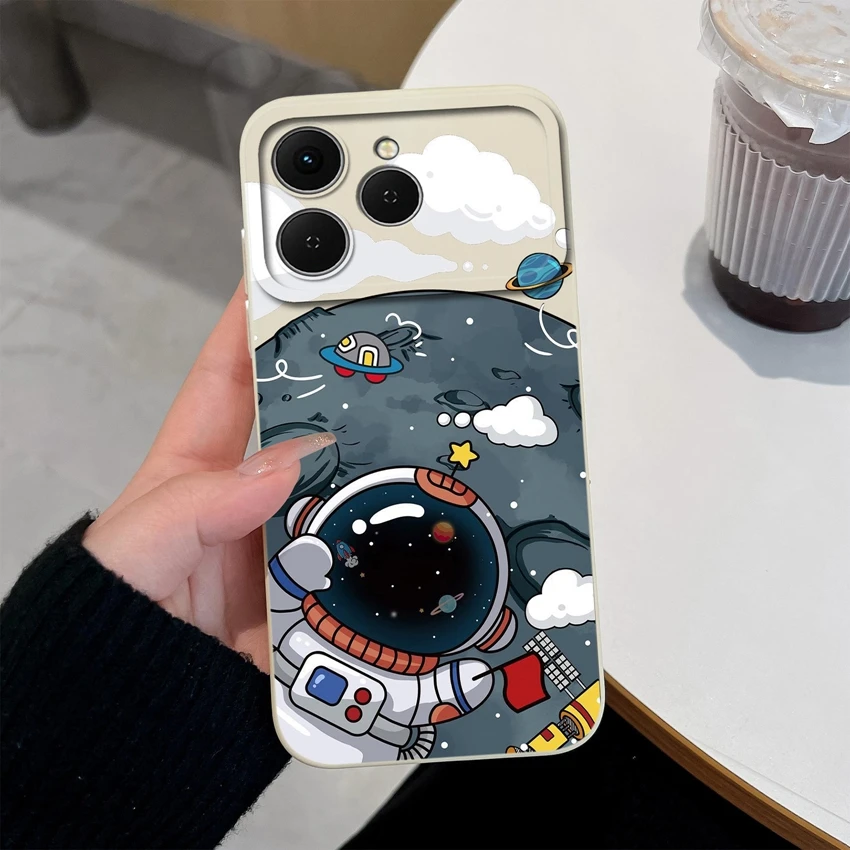 Lovely Panda Liquid Silicone Anti-Slip Phone Case with Camera Protection