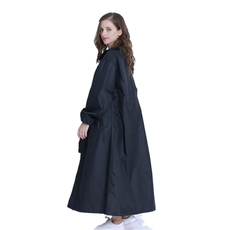 Long Raincoat Women Man Waterproof Zipper Outdoor Rain Coat Jacket Full Body Capa De Chuva Chubasqueros Big Size