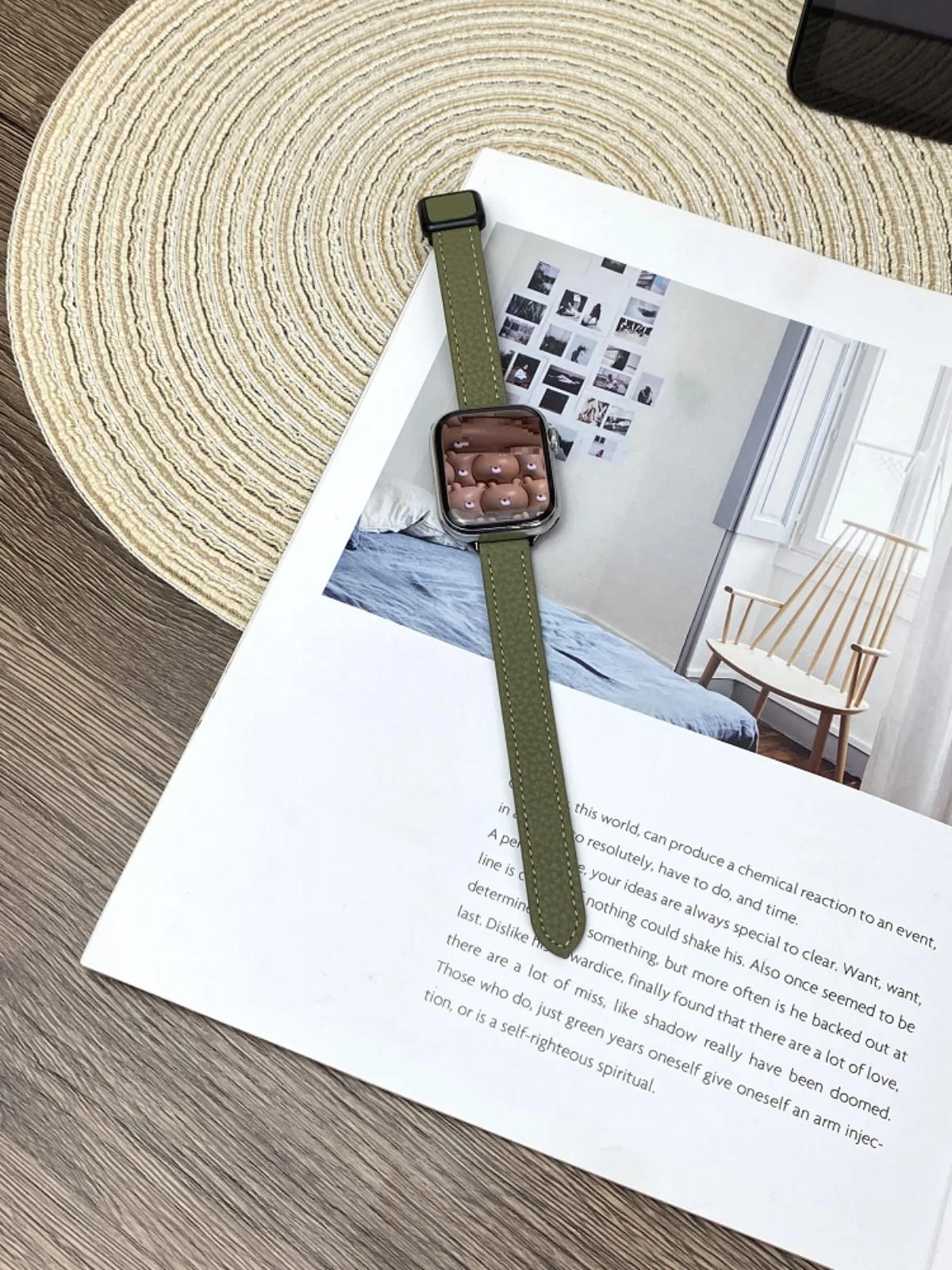 Bracelet de montre pour iwatch 42/44/45/46/49 mm 38/40/41 mm Bracelet de montre tendance en cuir PU pour montres série Ultra2 série 10/9/8/7/6/5/4/3/2/1_voghion.com
