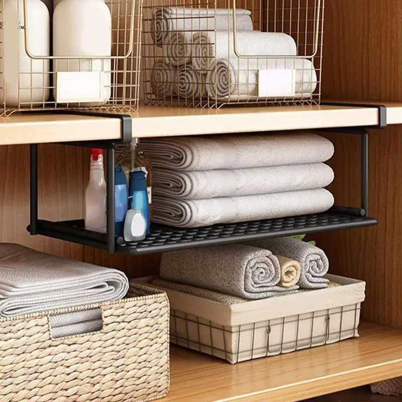 Expandable Under Shelf Storage Basket Organizer