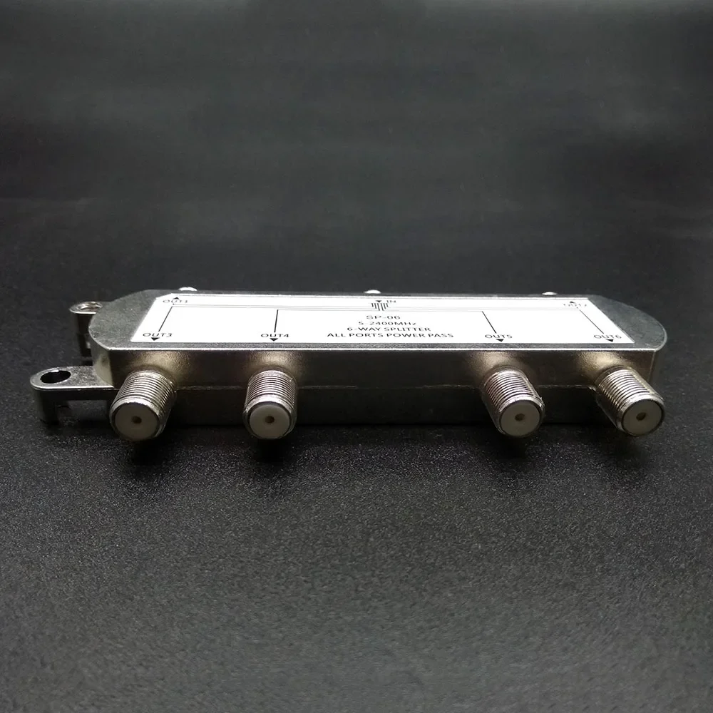 Tv Splitter 6 Way Satellite Antenna Cable TV Antenna Signal Splitter Distributor For SATV/CATV 5-2400MHz Satellite Receiver For SATV/CATV