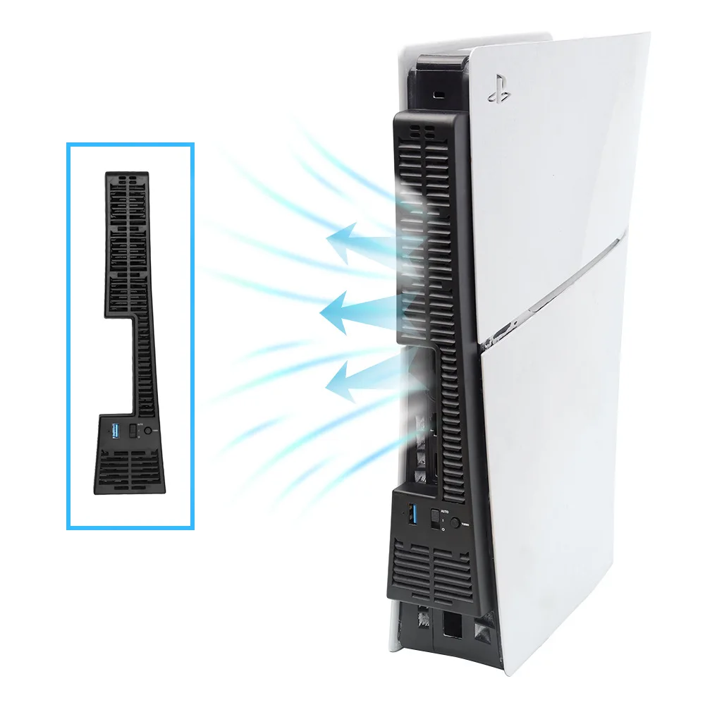 Ventilador de refrigeración para consola PS5 Slim Playstation 5 Slim,  Control de temperatura automático externo inteligente, Enfriador de 4  ventiladores, disipador de calor - AliExpress