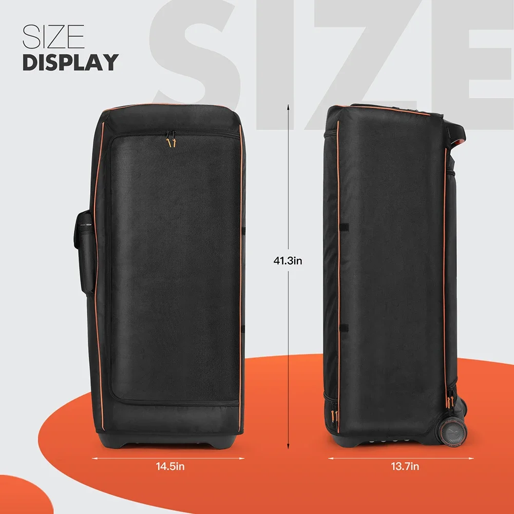 Dust Case Waterproof Speaker Case Slip Sleeve Nylon Fabric Multifunction Bag with Side Storage Pocket For JBL Partybox Ultimate