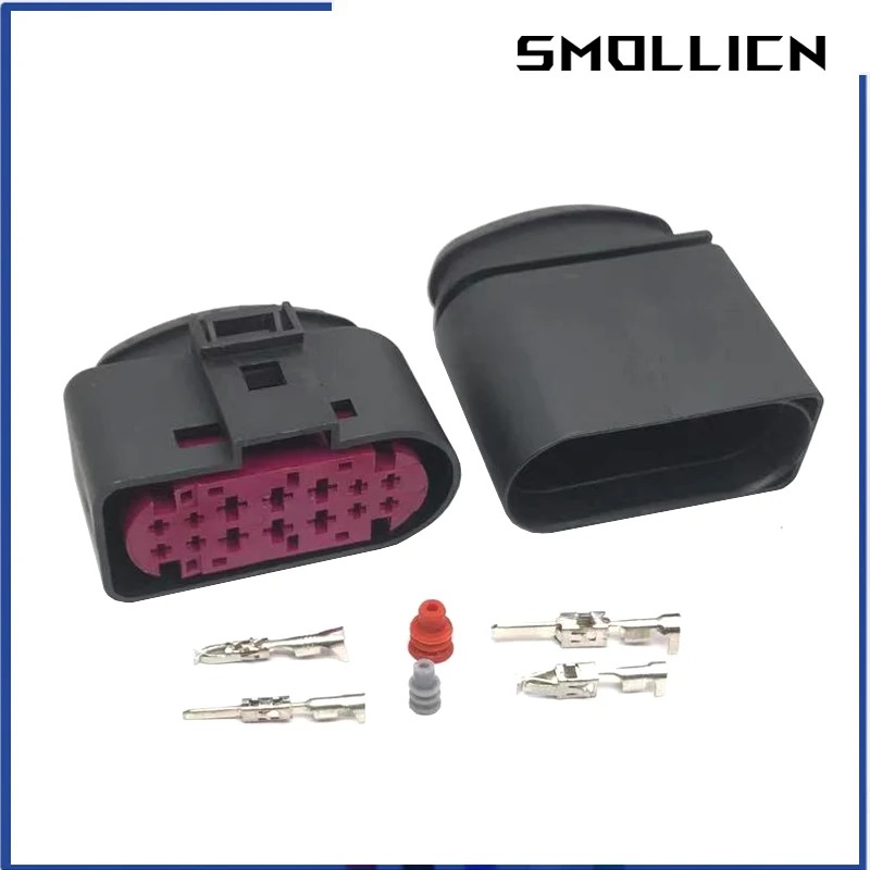 

14 Pin Car Xenon Headlight Lamp Plug Connector Socket Housing Automotive Waterproof Connector 1J0973737 1J0973837 1J0 973 737