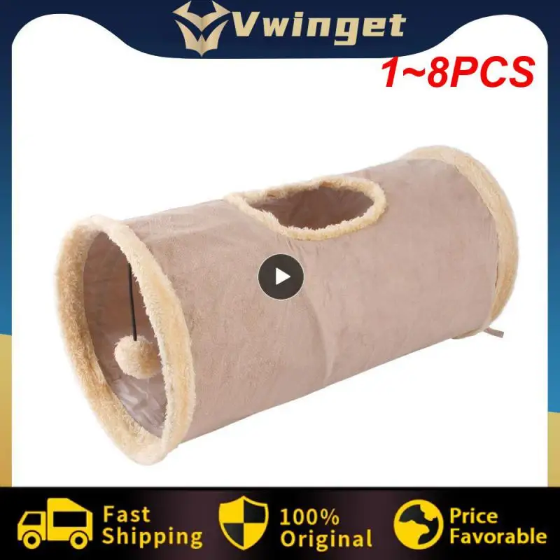 

1~8PCS Cat Tunnel Tube Kitty Tunnel Bored Cat Pet Toys Peek Hole Toy