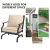 Outdoor Rocking Chair Set with Thick Cushions 2-Pieces Garden Porch Poolside Upgraded Comfort and Sturdy Steel Construction 6