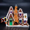 Creative Mini Christmas Gingerbread man House Building Blocks Hut Model Assemble Bricks Toy Holiday Gifts For Kid Girl Boy Adult 3