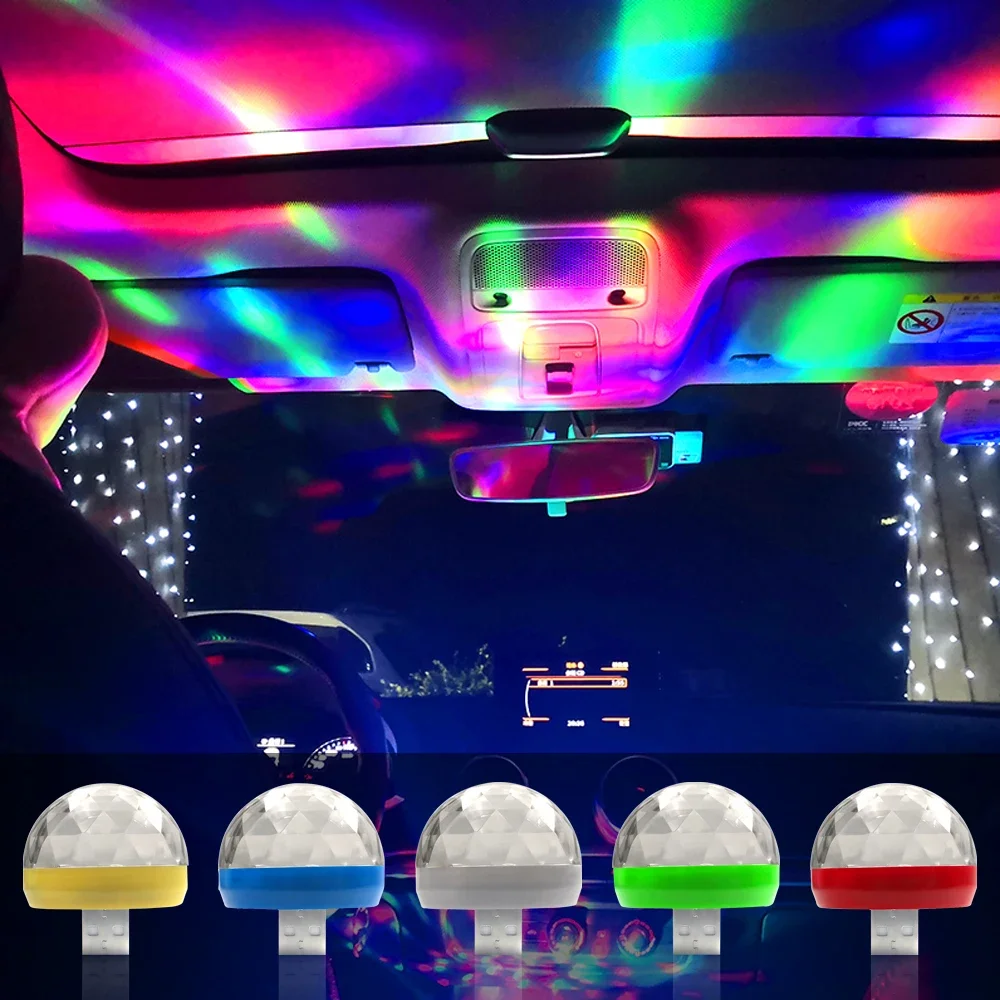 Auto Rotation Car Ceiling Star Decoration Light Laser Mini USB LED Car  Atmosphere RGB Light for Car Roof - China Laser Light and Roof Star Light  price