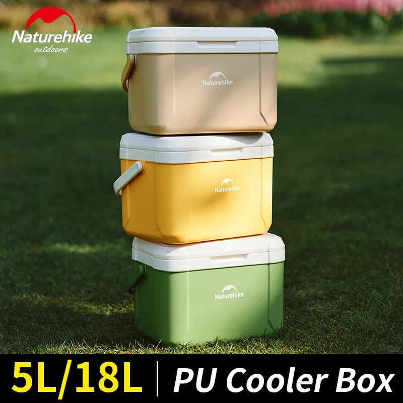 

Naturehike PU Cooler Box 5L 18L Large Capacity Portable for Outdoor Camping Fishing Picnic Car Ice Insulation Box Refrigerator