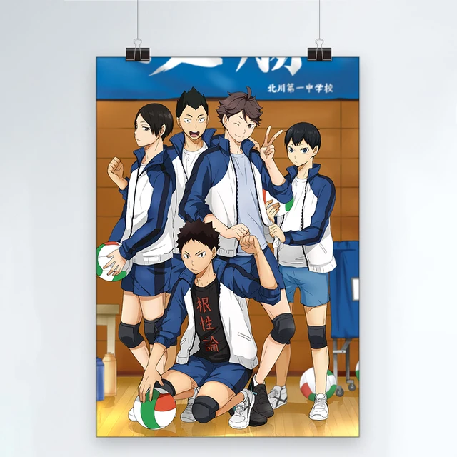 Quadro decorativo Poster Anime de Volei Haikyu Desenho Arte para