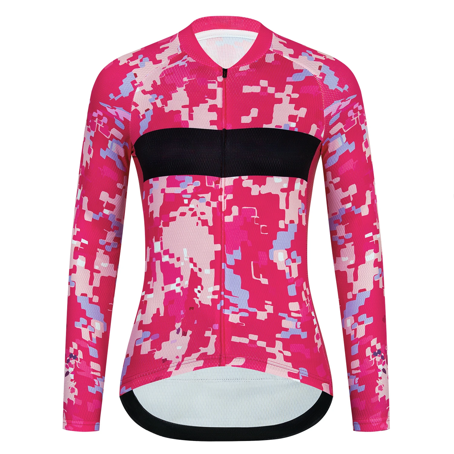 Cycling Jersey Women Bike Shirts Top Breathable Quick Dry Pink Summer Long Sleeve Sport Cycle Bicycle Clothing Cycling Shirt
