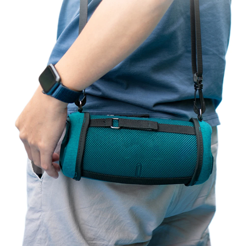 For JBL Charge 5 Bluetooth Speaker Protect Carrying Cover Soft Skin Sleeve Carry Pouch with Shoulder Strap Speaker Accessories