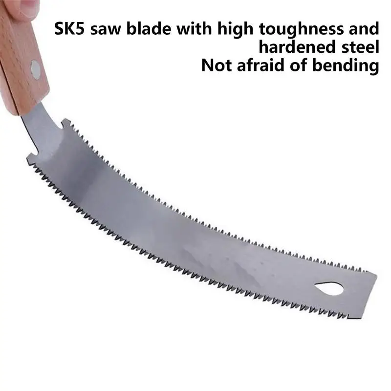 Woodworking Hand Saw 5.9 Inch Double Edge Pull Saw Woodworking Tool for Garden