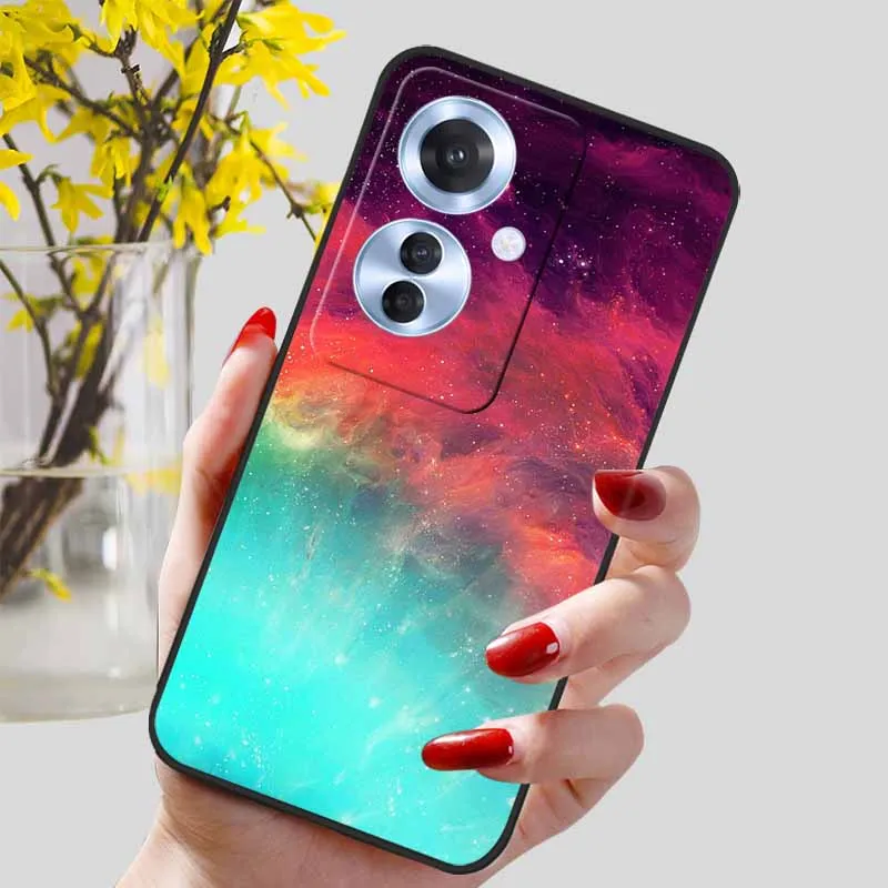 Black Marble Print Silicone Phone Cover - Fashionable Protective Shell and Soft TPU Case
