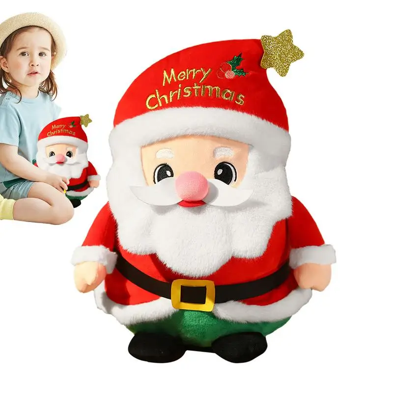 

Набивная Подушка Санта-Клаус, 3D плюшевые мягкие диванные подушки, 30 см, симпатичная подушка, Санта-Клаус, плюшевая креативная Рождественская Подушка Санта-Клауса, плюшевая подушка