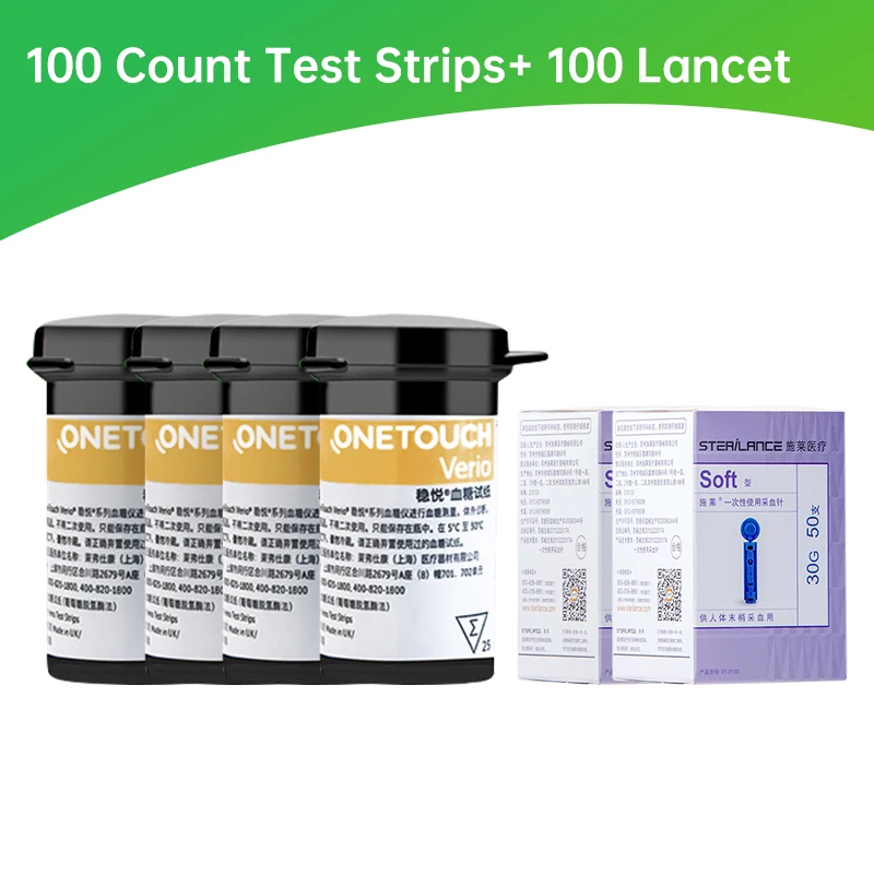 One Touch Verio Test Strips 25/50/100 Pieces Glucose Meter Glucometer