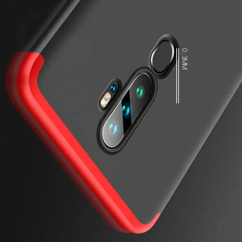 Shockproof Armor Matte Case For OPPO A5 2020 A11X Case Ultra-thin 3 in 1 Plastic