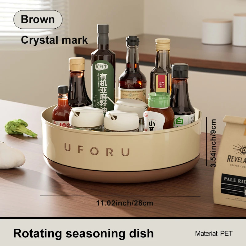 Multifunctional Adjustable Kitchen Rack Large Capacity Condiment organizer box Plastic Material Tabletop Fruit Platter UFORU kitchen storage rack,spice rack,storage box,cabinet organizer shelves,seasoning divider,kitchen cutlery organizer