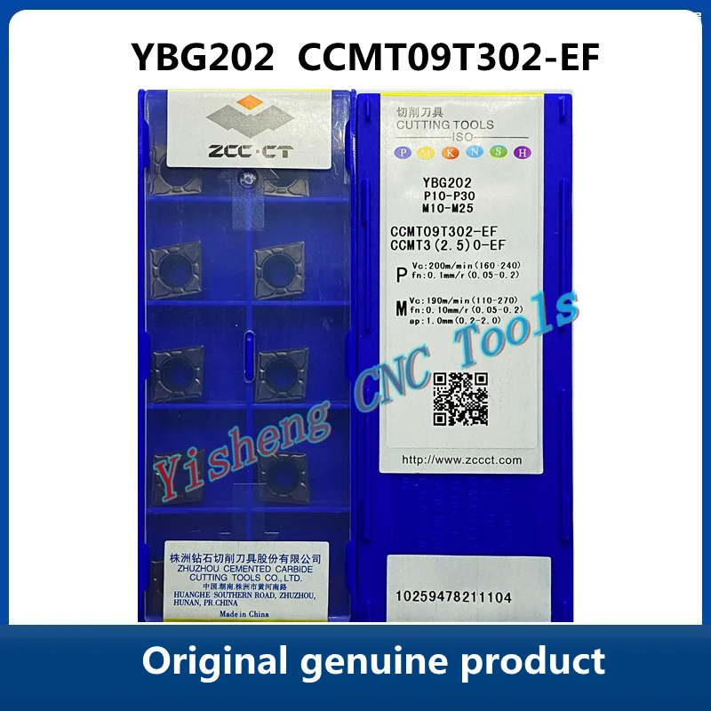 

Free Shipping Original ZCC CT YBG202 CCMT09T302-EF YBG205 Carbide Inserts CNC Turning Tool Lathe Cutter Tools