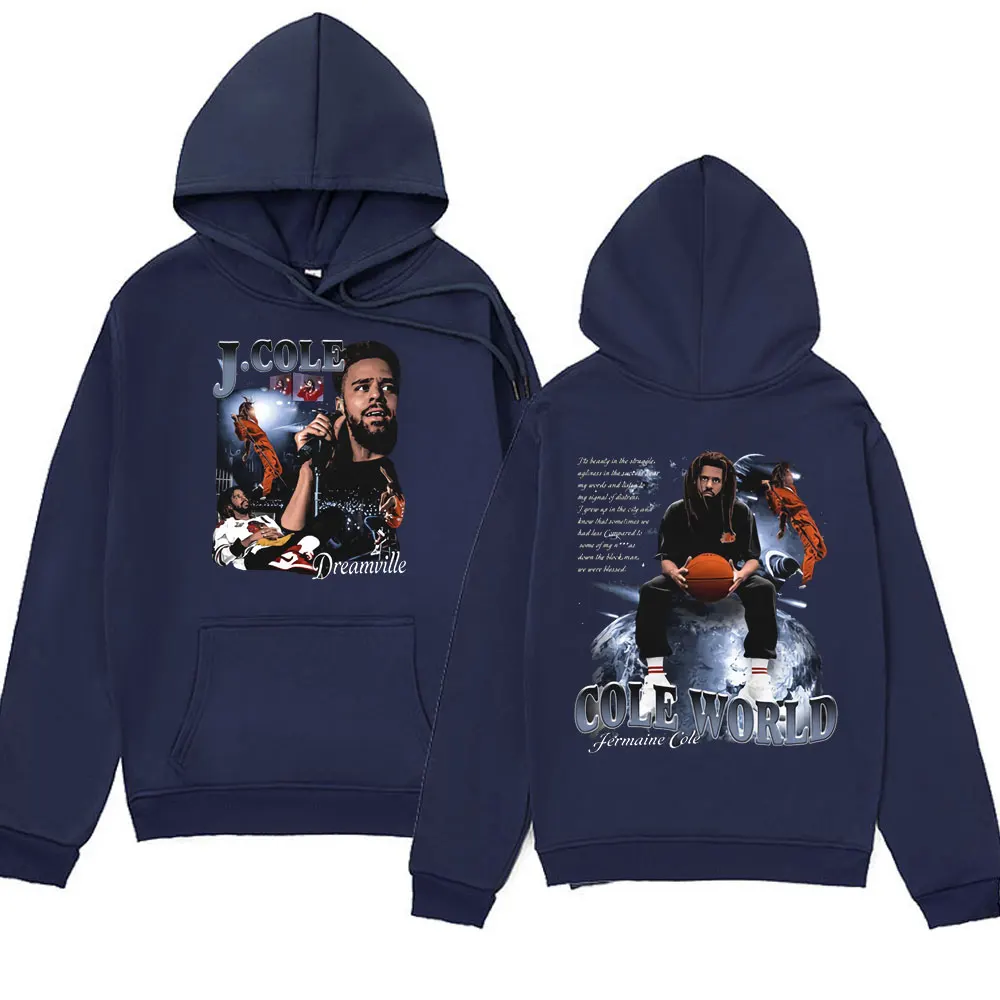 Rapper J Cole World Graphic Printed Hoodies Men Women's Punk Hip-hop Sweatshirts for Spring Oversized Tracksuit Hoodie Pullover