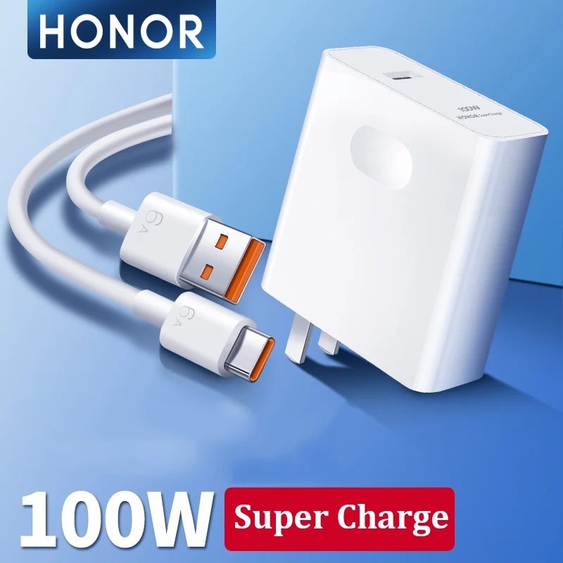 Honor 100W Supercharge Adapter 20V 5A Fast Charger for Magic 6 5 3