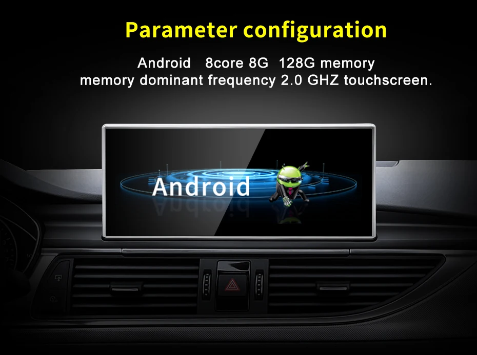 Qualcomm Snapdragon665 Android13 10.25inch Wireless Carplay AUTO For AUDI 2012-2