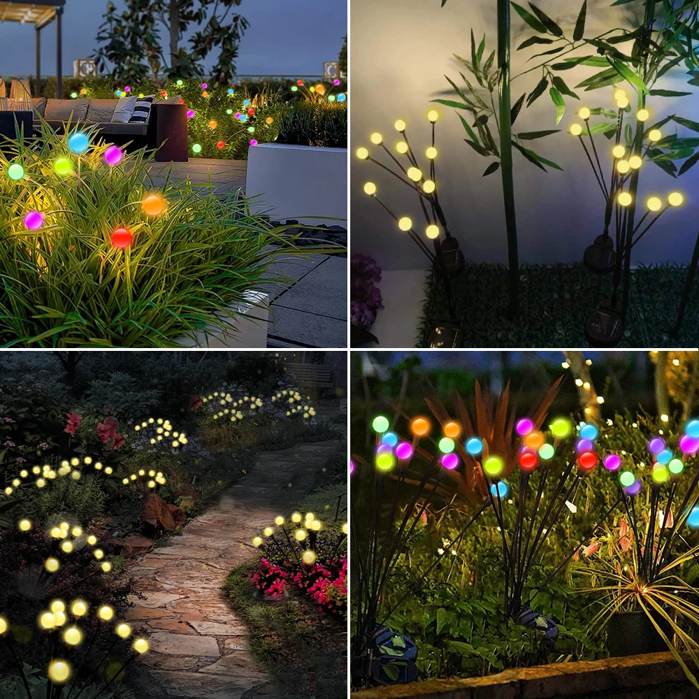 Solar Firefly Garden Lights – 10 LED Waterproof 5