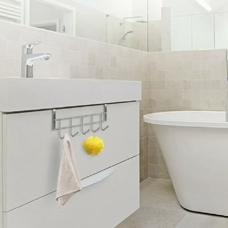 

Towel Hat Hooks Clothes Bathroom Shelf Kitchen Over Hanger Holder Accessories Door Bath Rack Organizer The Coat Home