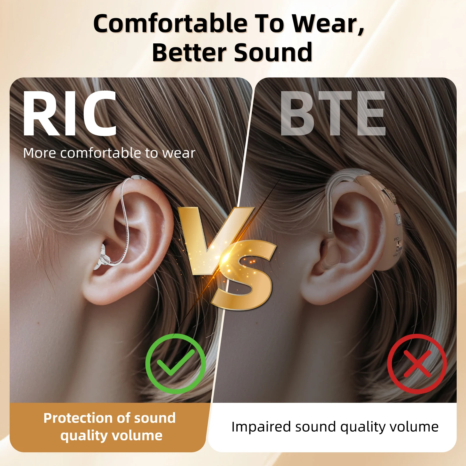 Rechargeable Hearing Aids Adults Invisible Digital Ear Amplifiers Volume Control for Hearing Loss 5