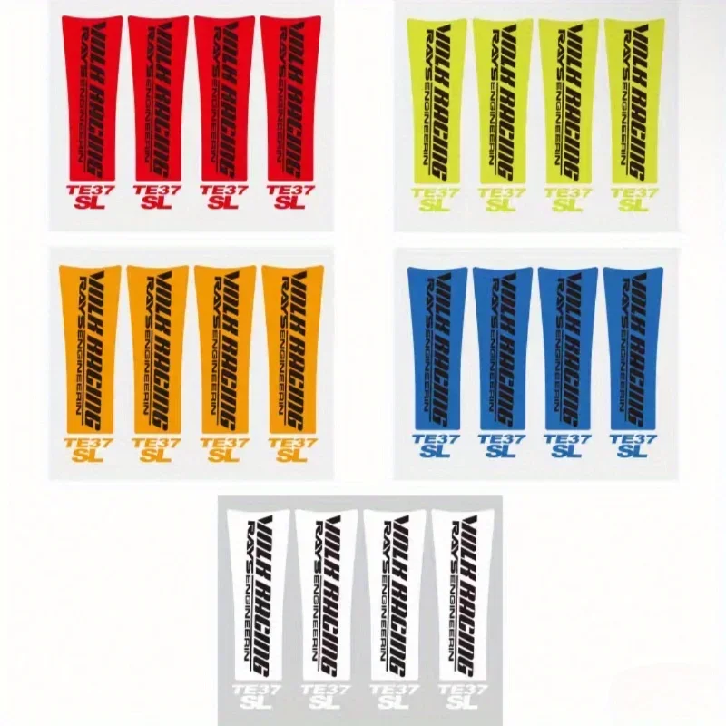 4PCS 자동차 휠 림 스티커 - 방수 비닐 교체 스트립 17 18 인치 허브 장식