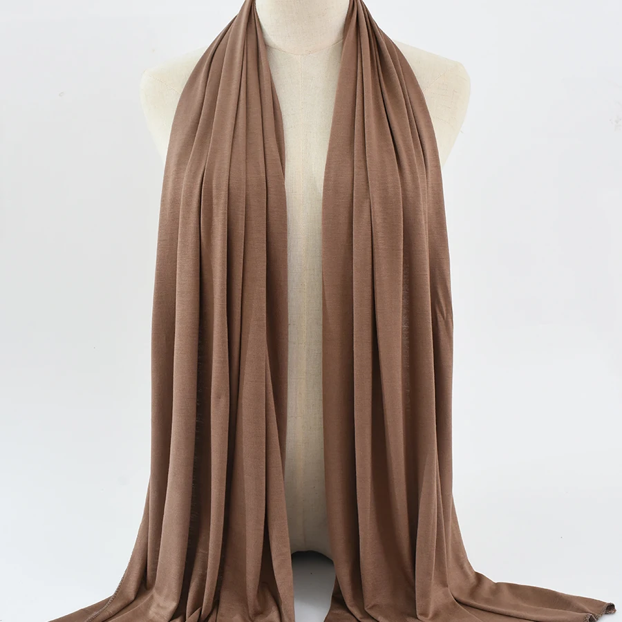 Hot Selling Rayon Modal Undercap Paired With A Long Scarf For Easy Wearing Muslim Women Hijab Set 3