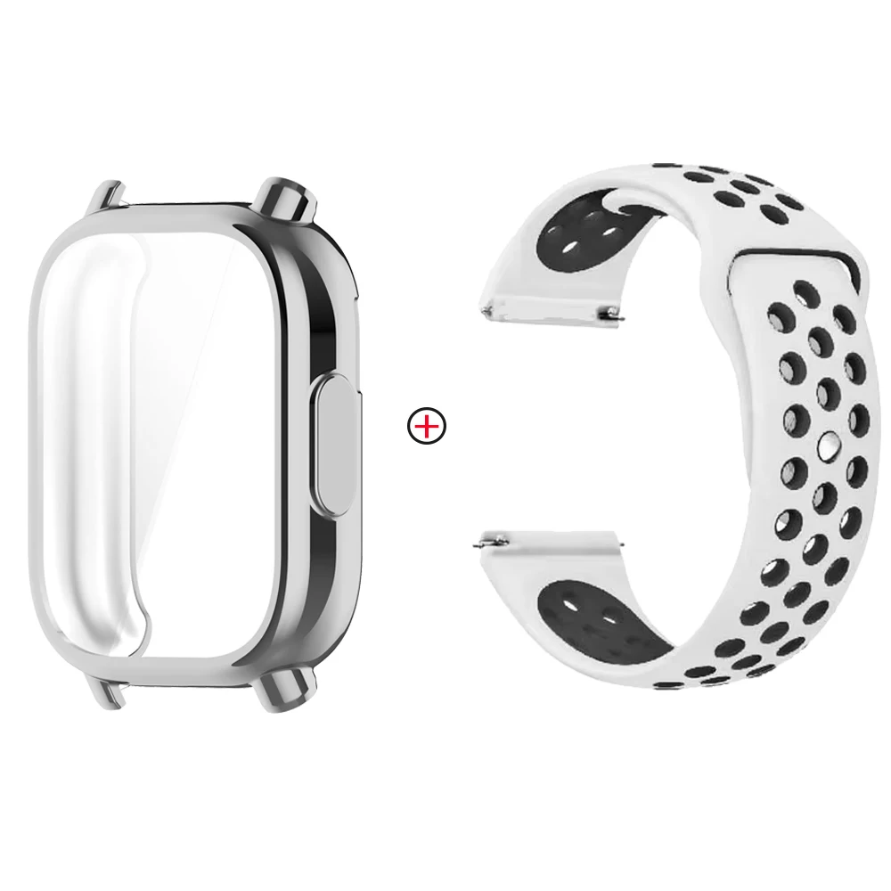 Soft Silicone Strap with TPU Case and Screen Protector