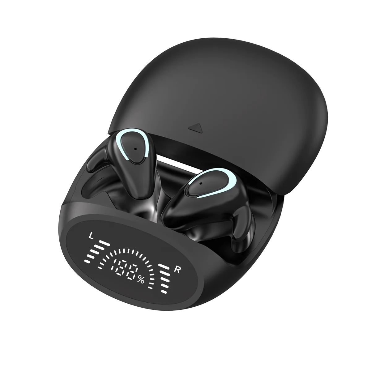 Compact Bluetooth Earbuds with Digital Display – Extended Playtime