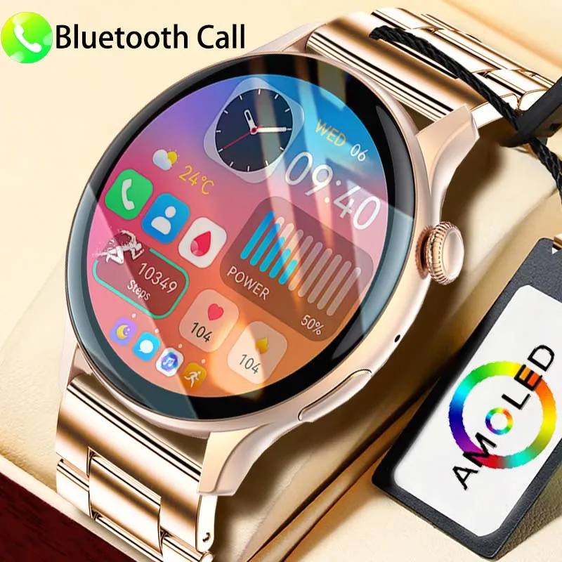 Smart Watch Smart Watch HK85 AMOLED 1.43" BT Call Health Monitoring Always on Display Men Women Tracking Fitness Sports Smartwatch smart watch