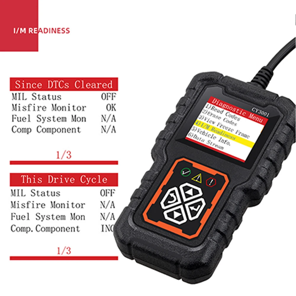 1 PC Automotive Fault Detection Device CY3001 OBD2 Reading Card Engine Detection Tool Elm327 obd2 reading card
