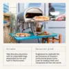 NEW Outdoor Pizza Oven, Grey, Portable, Gas & Wood Fired, Restaurant-Grade 5